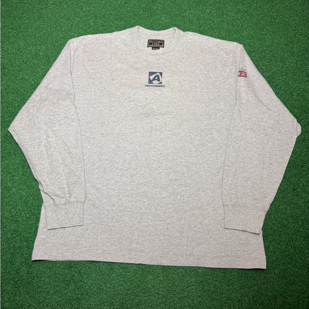 Vintage 90s Abercrombie Long Sleeve T-shirt, Trendy Hypebeast Preppy Skater (XL)